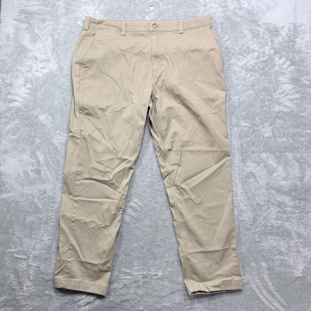 Duluth Trading Co Pants Mens 38x30 Khaki DuluthFlex Ballroom Slim Fit Utility